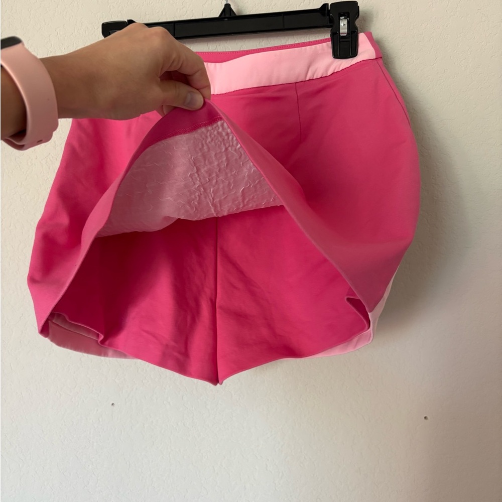 English Factory Pink ColorBlock High Rise Skort - Picture 6 of 11